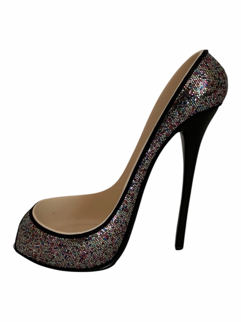 Wild Eye Designs Wine Bottle Stiletto Holder High Heel Shoe Sparkle Bling